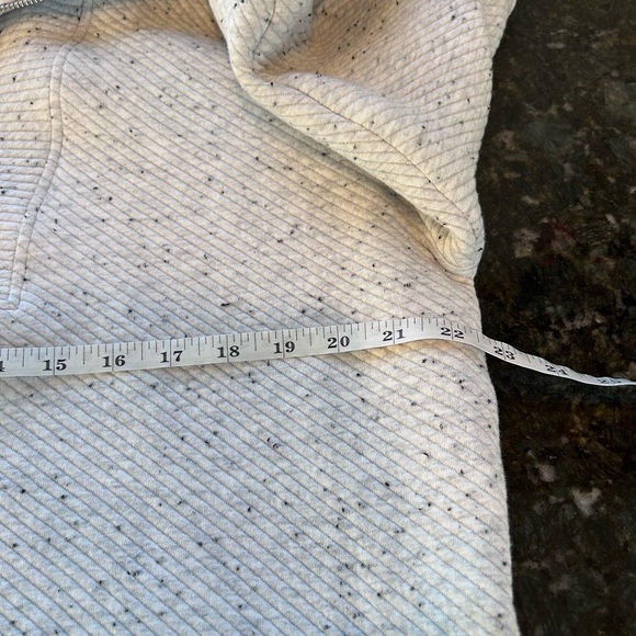 Sweaty Betty Radiant 1/4 zip ribbed Heathered heavyweight sweatshirt. Boxy. EUC - Picture 12 of 16